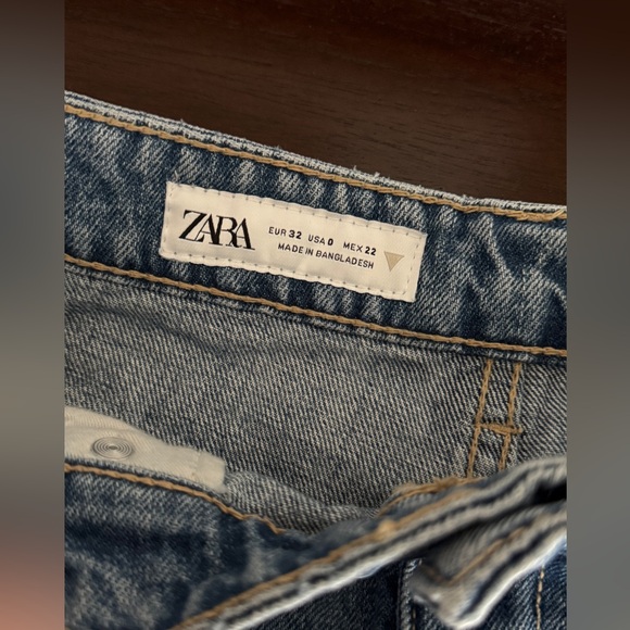 Zara High-waist Barrel Jeans size 32 US 0 - Picture 6 of 9